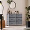 Sorbus 6 Drawers Dresser- Storage Unit with Steel Frame, Wood Top, Fabric Bins - for Bedroom, Closet, Office and more